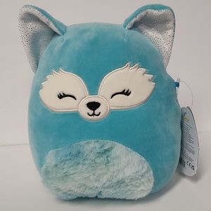 NWT Squishmallows "Dabney" the 8" sky blue Fox, Stuffed Plush with tags
